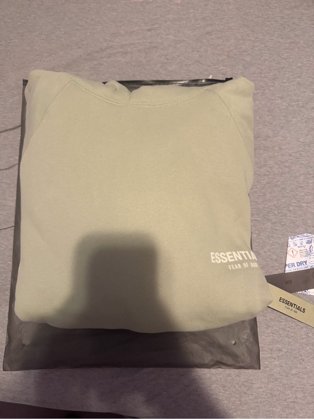 Essentails sea foam hoodie